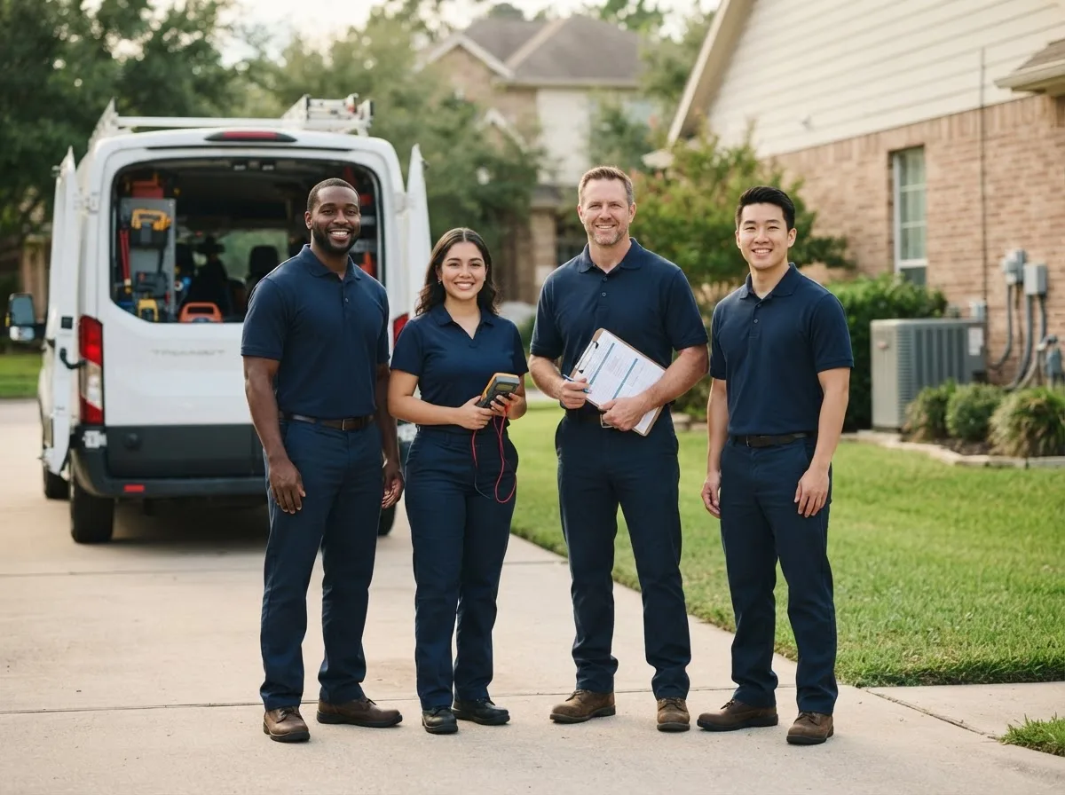 Certified HVAC technician near Conroe, TX